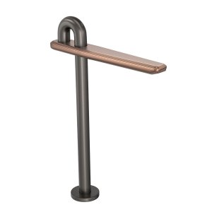 Bica de Mesa M para Cuba e Lavatório Memphis Dark Antracite Deca Cod: 1791.gf107.cl.mt