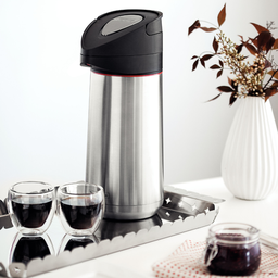 Garrafa Térmica Corpo Inox Bomba Preta 1,4l Exata Tramontina - 3