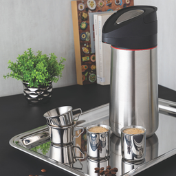 Garrafa Térmica Corpo Inox Bomba Preta 1,4l Exata Tramontina - 2