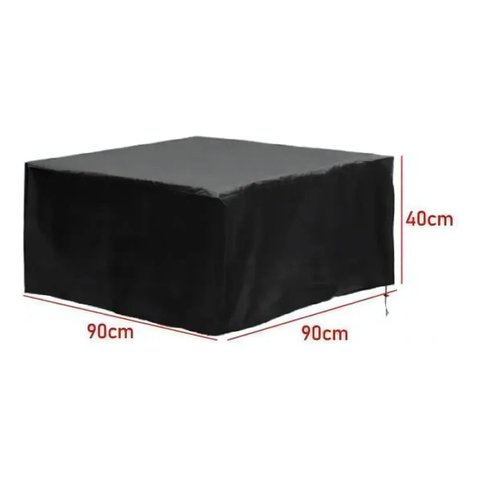 Capa Impermeável Sofá Canto L Compatível 90x90x40 Preto