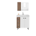 Ver imagem 2 de Conjunto para Banheiro Ecco com Pés 75cm - Fabribam Gabinetes