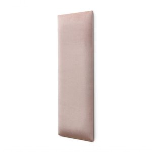 Placa Cabeceira 20cm X 60cm Unidade Veludo Nude