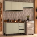 Ver imagem 1 de Cozinha Completa Koya 6 Portas 3 Gavetas 40250039 Verde Oliva - Politorno