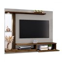 Ver imagem 3 de Painel para Tv até 55 Polegadas Denver 1 Porta Off-white/ipê - Móveis Bechara