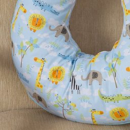 Almofada de Amamentação Safari Azul Claro Bebê - 2