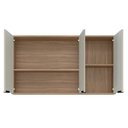 Ver imagem 2 de Armário Aéreo Firenze 120cm 3 Portas - Demóbile Demobile Amêndola/nude Prime