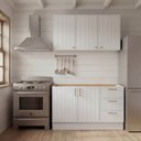 Ver imagem 1 de Cozinha Planejada 2 Peças sem Tampo Marselha CabeCasa MadeiraOriginals Branco