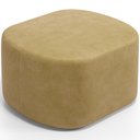 Ver imagem 1 de Puff Decorativo Orgânico para Living Quarto 70cm Doha W01 Couríssimo Fendi - Lyam Decor