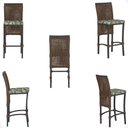 Ver imagem 5 de Mesa Bistrô e 4 Banquetas Roma Preta Corda Náutica Estofado 5 Trama Original
