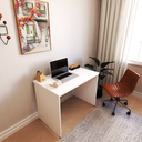 Ver imagem 7 de Escrivaninha Mesa Escritório 80cmx60cm 80cm Branco E Preto