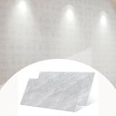 Ver imagem 2 de Kit 10 Placas Autocolantes Mármore Adesivo Vinílico Azulejo Cinza Claro Brilhoso 3d Brinovar