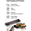 Ver imagem 5 de Organizador Suspenso Multiuso Preto Suporte Utensílios Banheiro Cozinha Quarto Porta Colher Talheres