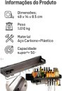 Ver imagem 5 de Organizador Suspenso Multiuso Preto Suporte Utensílios Banheiro Cozinha Quarto Porta Colher Talheres