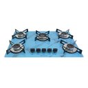 Ver imagem 3 de Cooktop Chamalar Bivolt Premium 5 Bocas Ultra Chama Vidro Temperado Marmorizado Azul