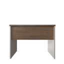 Ver imagem 6 de Escrivaninha Mesa Escritório 80cmx60cm 80cm Branco E Carvalho Mel