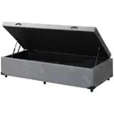 Ver imagem 2 de Cama Box Baú Solteiro Suede Cinza