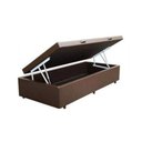 Ver imagem 2 de Cama Box Baú Solteiro Sintético Marrom 42x88x188