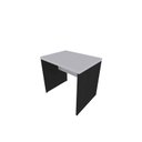 Ver imagem 2 de Escrivaninha Mesa Escritório 80CMX60CM 80cm Preto e Cinza Cristal