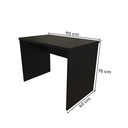 Ver imagem 3 de Escrivaninha Mesa Escritório 90cmx60cm 90cm Preto