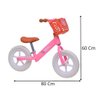 Bicicleta Infantil Equilíbrio sem Pedal Rosa Aro 12 - 6