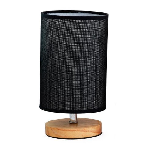 Abajur de Mesa Soleil Preto 25cm - Mai Home