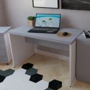 Ver imagem 1 de Escrivaninha Mesa Escritório 90CMX60CM 90cm Branco e Cinza Cristal
