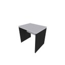 Ver imagem 2 de Escrivaninha Mesa Escritório 90CMX60CM 90cm Preto e Cinza Cristal