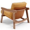 Ver mais imagens de Poltrona Decorativa Fixa para Sala Living Ikary L02 Canela Prime Bouclê Mostarda - Lyam Decor