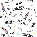 Ver imagem 1 de Papel de Parede Decorativo Baby Meninas Caticorn 3,30x0,50m