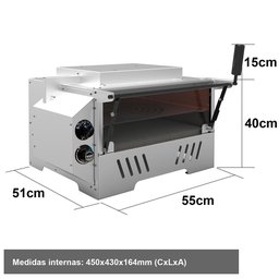 Forno Guilhotina Elétrico Saro sem Cavalete 66,8 Litros 220V FG22 - 3