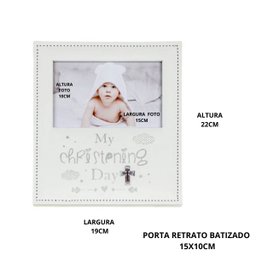 Porta Retrato Batizado 15x10cm Modali Baby My Cristening Day - 2