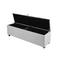 Ver imagem 2 de Baú Para Pés da Cama Jade Cinza 185cm