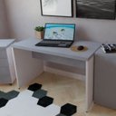 Ver imagem 1 de Escrivaninha Mesa Escritório 100CMX60CM 100cm Branco e Cinza Cristal