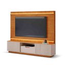 Ver imagem 1 de Home Atenas Tv até 85 C/led + Portas de Correr Ripadas:cinamomo/off