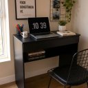 Ver imagem 2 de Escrivaninha Home Office Estudare - Preto