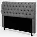 Ver imagem 1 de Cabeceira Cama Box Queen Size Sarah 160cm com Frame Linho Cinza - Desk Design