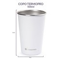 Ver imagem 2 de Copo Aço Inox Colorinox Branco 500 Ml Termopro