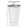Copo Aço Inox Colorinox Branco 500 Ml Termopro - 2