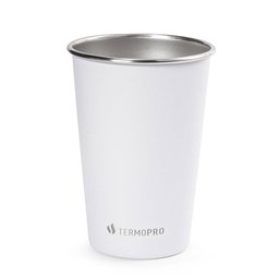 Copo Aço Inox Colorinox Branco 500 Ml Termopro - 1