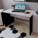 Ver imagem 2 de Escrivaninha Mesa Escritório 100CMX60CM 100cm Preto e Branco