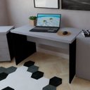 Ver imagem 1 de Escrivaninha Mesa Escritório 100CMX60CM 100cm Preto e Cinza Cristal
