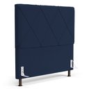 Ver imagem 1 de Cabeceira Cama Box Casal Queen Size Mel 160cm com Frame Suede Azul Marinho - Desk Design