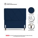 Ver imagem 3 de Cabeceira Cama Box Casal Queen Size Mel 160cm com Frame Suede Azul Marinho - Desk Design