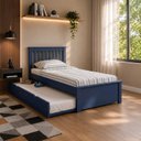 Ver imagem 1 de Cama + Cama Auxiliar Solteirão Ecoconfort Azul Escuro