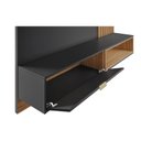 Ver imagem 4 de Painel para Tv Home Suspenso Tocantins 1.8 Preto Acetinado Noce Milano - Colibri