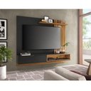 Ver imagem 5 de Painel para Tv Home Suspenso Tocantins 1.8 Preto Acetinado Noce Milano - Colibri