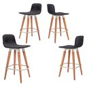 Ver imagem 4 de 4 Meia Banquetas Línea P/ Cozinha Modernas Unidecor Preto