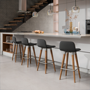 Ver imagem 2 de 4 Meia Banquetas Línea P/ Cozinha Modernas Unidecor Preto