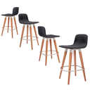Ver imagem 3 de 4 Meia Banquetas Línea P/ Cozinha Modernas Unidecor Preto