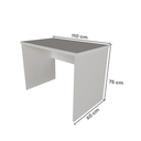 Ver imagem 3 de Escrivaninha Mesa Escritório 110CMX60CM 110cm Branco